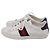 Sneakers Ace Web in pelle bianca Gucci Bianco Crudo - vista 5