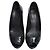 Décolleté con punta aperta Gucci Interlocking G in vernice nera Nero - vista 5