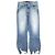 Autre Marque 3×1 EMPIRE CROP FLARE Pantalones de denim de algodón y poliuretano Azul