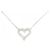 Autre Marque Collana in platino 850 e diamante Argento