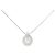 Autre Marque Collana 2-way in oro bianco Au750 e diamanti Argento