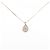 Autre Marque Collana con diamante Au750 Rosa