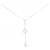 Autre Marque Collana in oro bianco Au750 e diamanti 2-way Argento