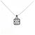 Autre Marque Collana in oro bianco e oro nero Au750 con diamanti Argento