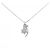 Autre Marque Collana a Fiore in Diamanti in Oro Bianco Au750 Argento