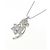 Autre Marque Collana a Fiore in Diamanti in Oro Bianco Au750 Argento - vista 3