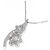 Autre Marque Collana a Fiore in Diamanti in Oro Bianco Au750 Argento - vista 4