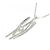 Autre Marque Collana di Diamanti Pt900/Pt850 Argento - vista 4