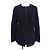 Hermès 3E0203DJ Collarless Jacket Wool Jacket Black