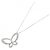 Autre Marque Collana Butterfly in Diamanti Au750 Argento - vista 2