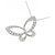 Autre Marque Collana Butterfly in Diamanti Au750 Argento - vista 3