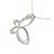 Autre Marque Collana Butterfly in Diamanti Au750 Argento - vista 4