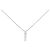Autre Marque Au750 Weißgold Drei-Steine-Diamantkette