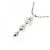 Autre Marque Au750 Weißgold Drei-Steine-Diamantkette - Ansicht 4