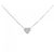 Autre Marque Collana in oro bianco Au750 e diamanti Argento