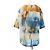 Graceful T-shirt en soie Louis Vuitton Marron Bleu Bleu Marine - vue 2