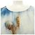 Graceful T-shirt en soie Louis Vuitton Marron Bleu Bleu Marine - vue 5
