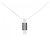 Autre Marque Collana in oro bianco Au750, onice e diamante Nero