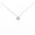 Autre Marque Collana a fiore in diamante e platino Argento