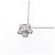 Autre Marque Collana a fiore in diamante e platino Argento - vista 3