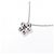 Autre Marque Collana a fiore in diamante e platino Argento - vista 4