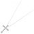 Autre Marque Collana Cross Diamond in Au750 Argento - vista 2