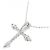 Autre Marque Collana Cross Diamond in Au750 Argento - vista 4
