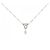 Autre Marque Collana in platino e diamanti Argento