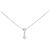 Autre Marque Collana in oro bianco 14K e acquamarina Argento