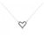 Autre Marque Collana Cuore di Diamante Au750 Argento