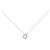 Autre Marque Collana in oro bianco 10K e diamanti Argento