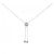 Autre Marque Collana in oro bianco K14 e topazio Argento