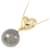 Autre Marque Au750 Black South Sea Pearl Diamond Necklace Golden  - view 3