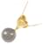 Autre Marque Au750 Black South Sea Pearl Diamond Necklace Golden  - view 4