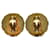 Orecchini Chanel Coco Mark Vintage Nero D'oro - vista 2