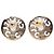 Orecchini a lobo Chanel placcati oro con strass D'oro - vista 2