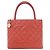 Borsa Chanel 1804 Rossa in Pelle di Vitello con Hardware Oro Rosso