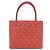 Borsa Chanel 1804 Rossa in Pelle di Vitello con Hardware Oro Rosso - vista 2