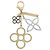 Louis Vuitton Bijou Sac Taper M65090 Portachiavi Argento D'oro