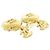 Orecchini a clip Chanel ABF071 Nero Bianco D'oro - vista 3