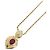 Collana Christian Dior Clear, Gold, and Red Rosso D'oro
