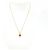 Collana Christian Dior Clear, Gold, and Red Rosso D'oro - vista 5