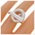 Ring Hermès Anello Croisette Band Hermes Argento  - vista 5