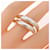 Ring Hermès Anello Vertige Hermes Argento  - vista 5