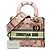 Borsa Christian Dior Dior LADY D-LITE Medium Multicolore - vista 7