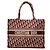 Christian Dior Dior Oblique Bestickter Medium Tote Bag Rot Beige Bordeaux