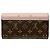 Cartera larga Pallas Louis Vuitton Castaño Rosa Monograma - vista 2