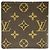 Portafoglio bi-fold Louis Vuitton Portefeuille Marco Marrone Monogramma - vista 2