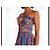 Autre Marque Maxikleid mit Paisley-Print Mallory THE LABEL Pink Blau Orange Lila - Ansicht 3