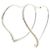 Tiffany & Co Orecchini a cerchio Tiffany Open Heart Argento